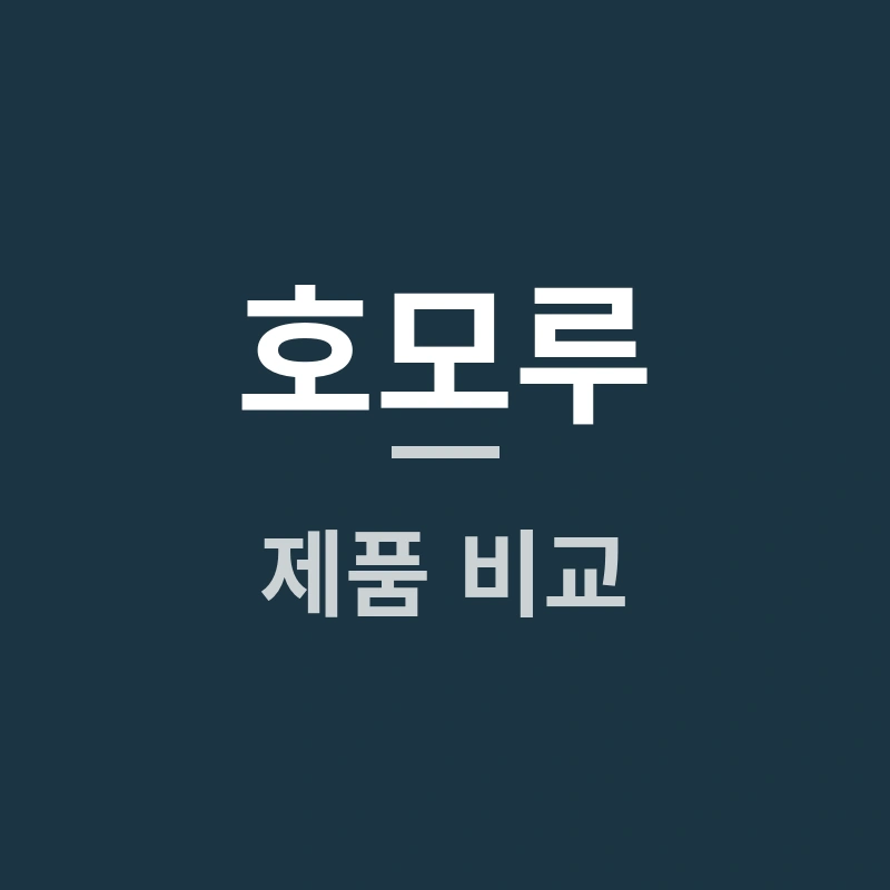 호모루 추천 제품 비교와 실사용 후기, 가격 정보까지!