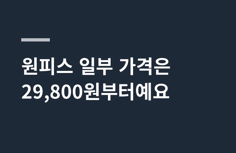 소임임부복 핵심 정리: 원피스 일부 가격은 29,800원부터예요