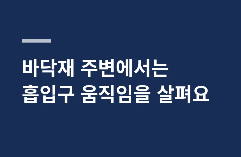 이루지오집똥기 핵심 정리: 바닥재 주변에서는 흡입구 움직임을 살펴요