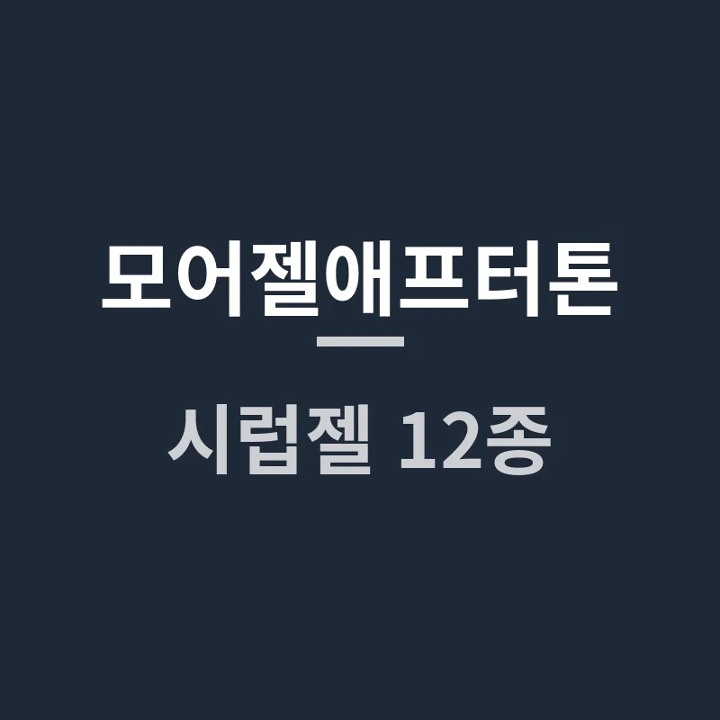모어젤애프터톤 시럽젤 12종, 가을네일 컬러 선택은 어떻게 할까요