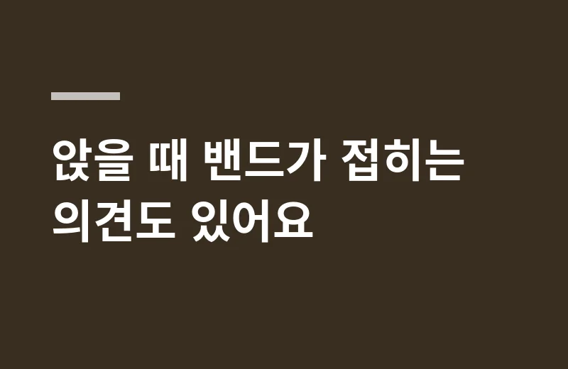 리맘드산전복대 핵심 정리: 앉을 때 밴드가 접히는 의견도 있어요